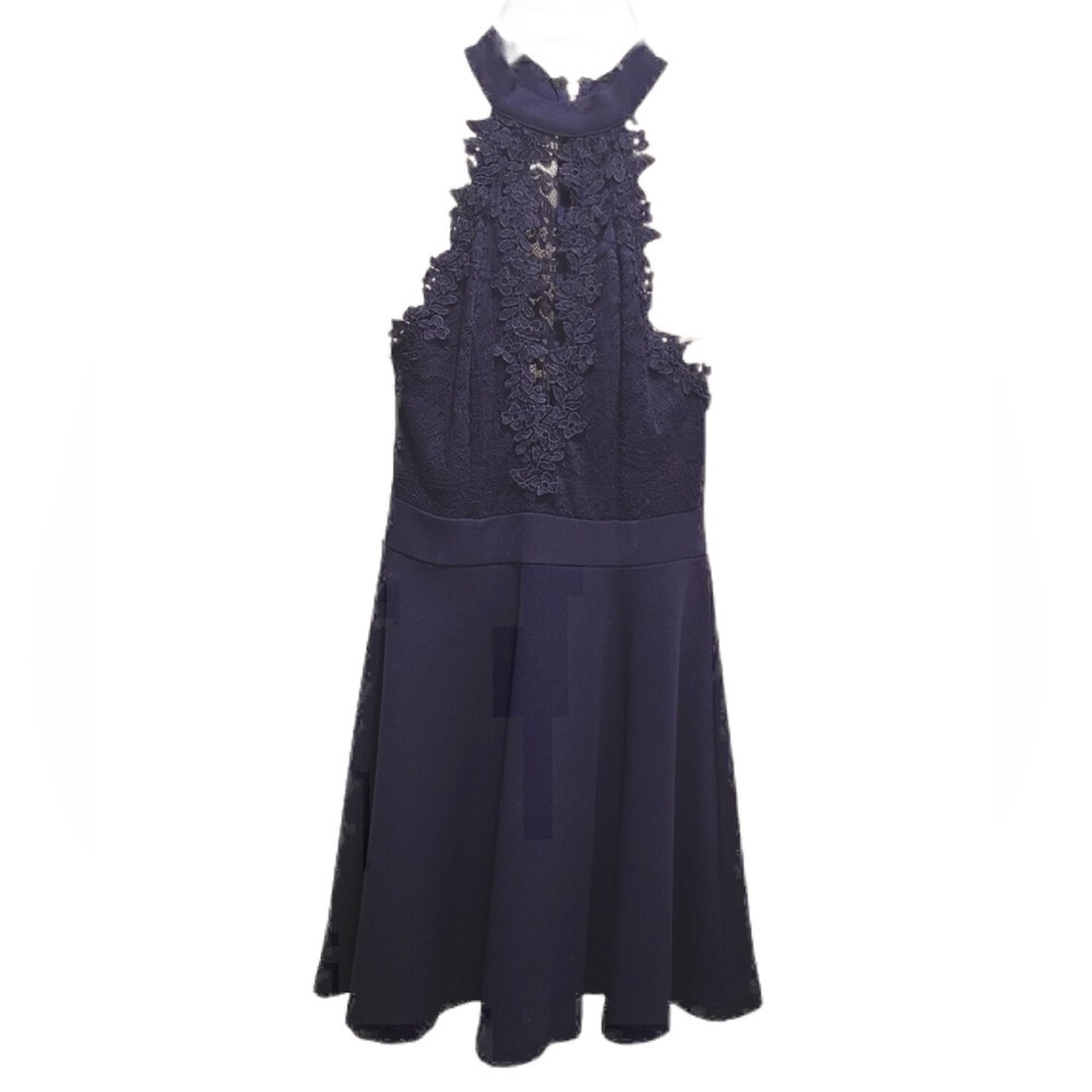 Absolutely Gorgeous Windsor Keyhole Navy Blue Dress Size Small
